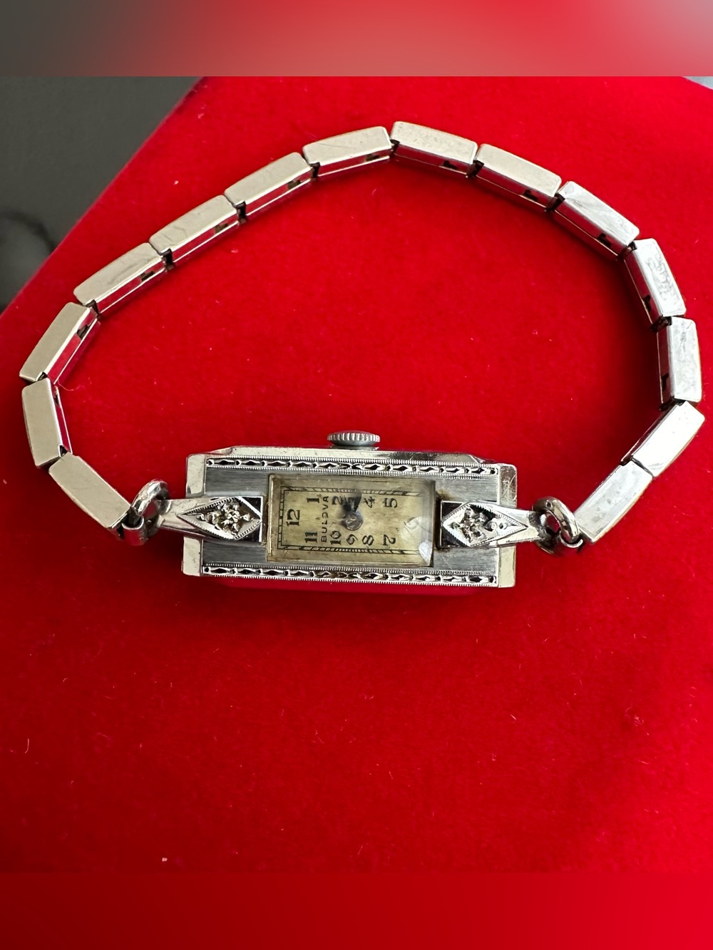 FIRM 🔥 Vintage 1934 Bulova Miss Liberty Ladies Watch with Diamonds